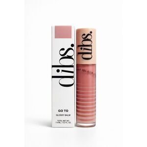 Dibs Beauty Go To Glossy Balm Lip Gloss Topper, 0.20 Ounce (Effortless Pink)